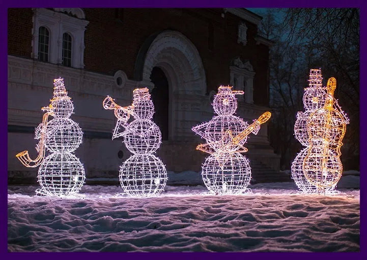 Новогодние 3Д лэд фигуры. Ташкент - фотография