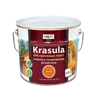 Krasula — защитно-декоративный состав для древесины - фотография