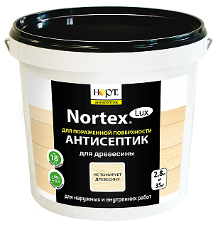 Антисептик «Nortex»-Lux для древесины, дерева - фотография