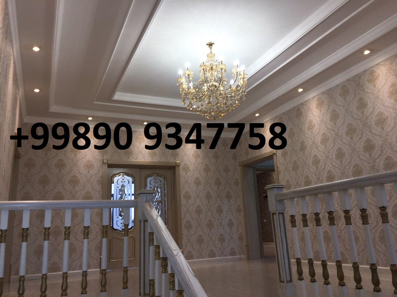 Продаётся евро-дом 4 соток, 7комнат, 450 м2, 3 уровня ор-р; Думбрабад - фотография